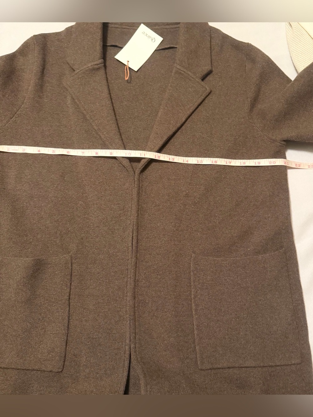 Quince 100% Organic Cotton Knit Blazer Sz M - Picture 7 of 9